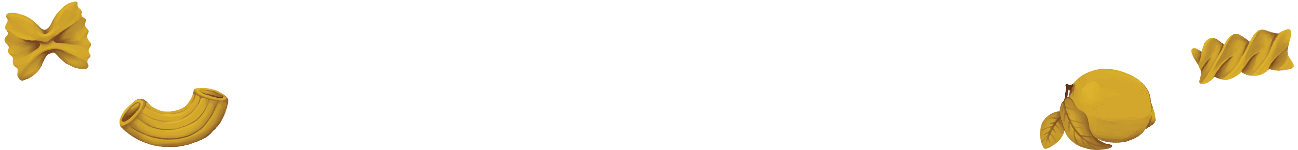 Various types of pasta shapes arranged along the edges on a black background.
