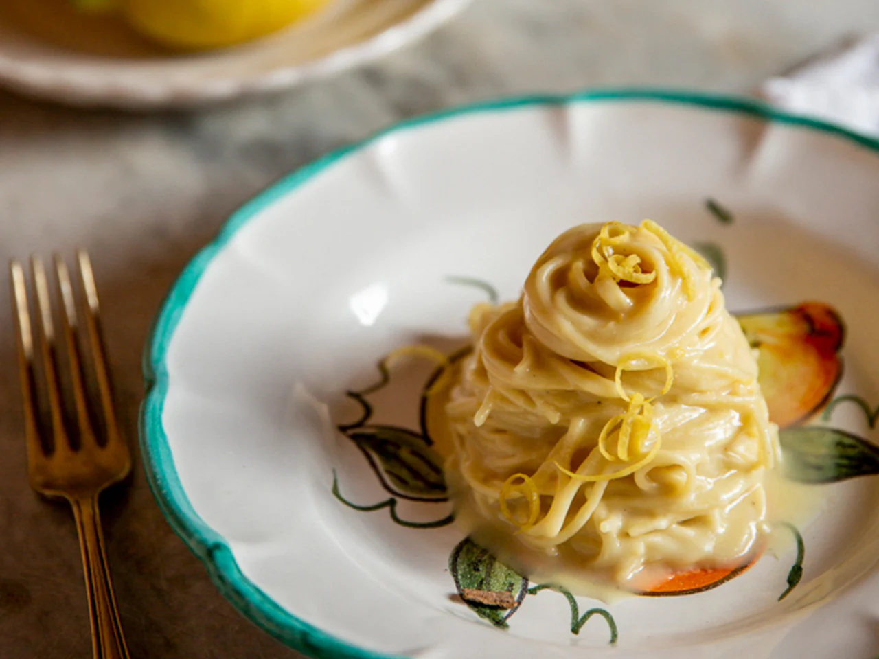 Creamy Lemon & Mint Pasta